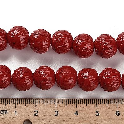 Synthetic Coral Carved Beads Strands CORA-H003-03-1