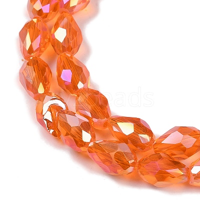 Transparent Electroplate Glass Beads Strands LS-EGLA-N013-T6mm-B09-1