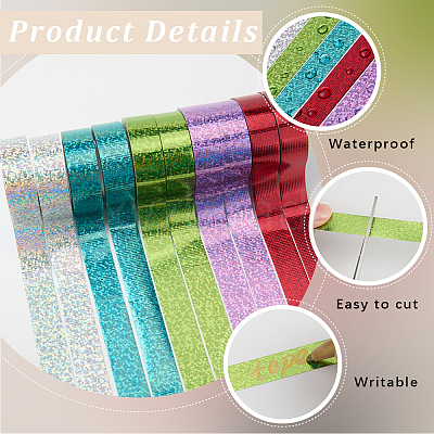 DIY Scrapbook Decorative Laser Paper Tapes DIY-WH20001-98E-1