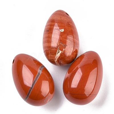 Natural Red Jasper Pendants G-P438-E-04-1