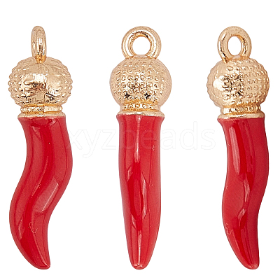 20Pcs 2 Colors Opaque Resin Pendants RESI-SC0006-21-1