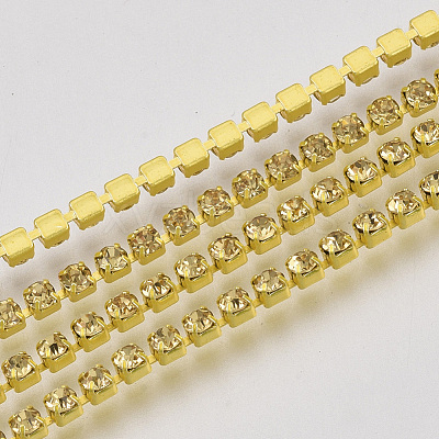 Electrophoresis Iron Rhinestone Strass Chains CHC-Q009-SS6.5-B09-1