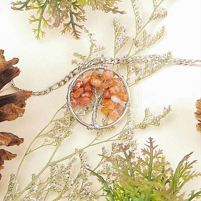 12Pcs 12 Colors Gemstone Pendants G-PH0001-33-1