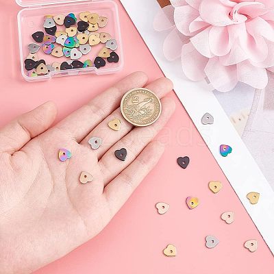 60Pcs 5 Colors 304 Stainless Steel Beads STAS-UN0039-53-1