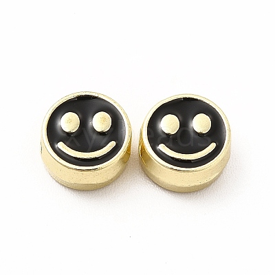 Rack Plating Alloy Enamel Beads FIND-G051-01LG-06-1