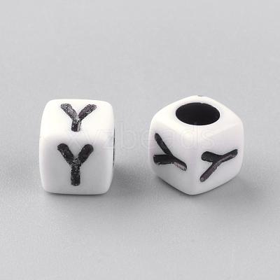 Opaque Acrylic Beads SACR-Q188-02Y-1