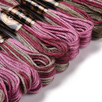 10 Skeins 6-Ply Polyester Embroidery Floss OCOR-K006-A77-1