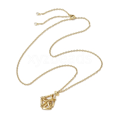 3Pcs 3 Sizes 304 Stainless Steel Cable Chain Macrame Pouch Necklace Making NJEW-JN05069-1