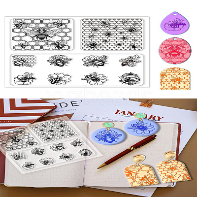 Silicone Clay Texture Mat AJEW-WH0447-042-1