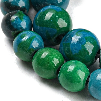 Synthetic Chrysocolla Beads Strands G-L529-B01-4mm-1