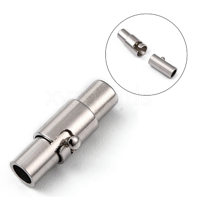 Brass Locking Tube Magnetic Clasps MC079-1
