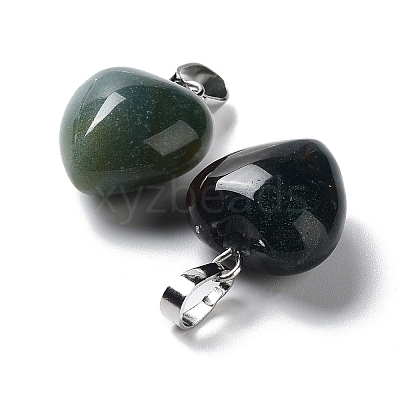 Natural Moss Agate Pendants G-I311-A08-1