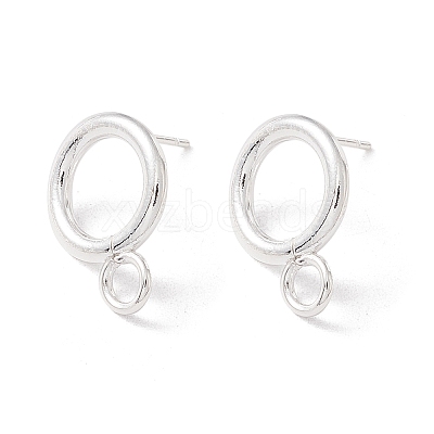 304 Stainless Steel Stud Earring Findings X-STAS-P308-02A-S-1
