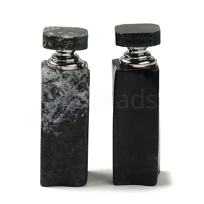 Natural Moss Agate Dropper Perfume Bottle DJEW-H010-01P-04-1