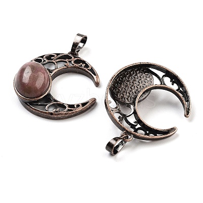 Natural Rhodonite Pendants G-L602-01R-15-1