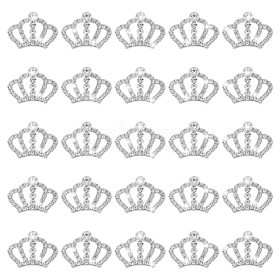 25Pcs Alloy Rhinestone Cabochons FIND-GA0007-48A-1