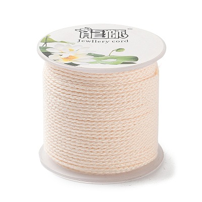 20M Polyester Braided Cord for Jewelry Making OCOR-G015-04A-25-1
