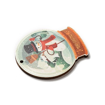 Single Face Printed Wood Pendants WOOD-H102-02I-1