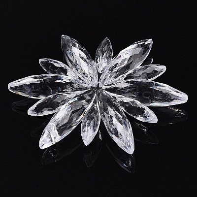 Transparent Acrylic Pendants TACR-T028-10A-1