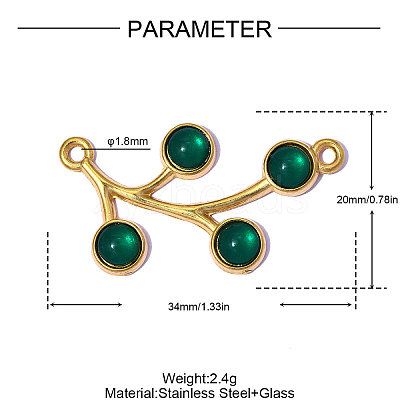 304 Stainless Steel Cat Eye Pendants STAS-OY015-35G-1