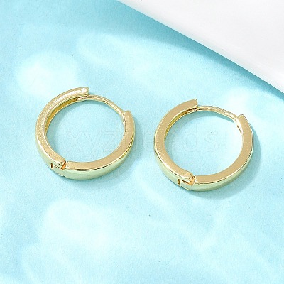 Brass Hoop Earrings EJEW-A156-09B-G-1