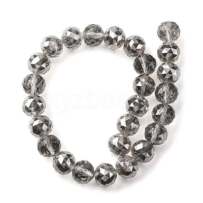 Transparent Electroplate Glass Beads Strands EGLA-N002-34F-F02-1
