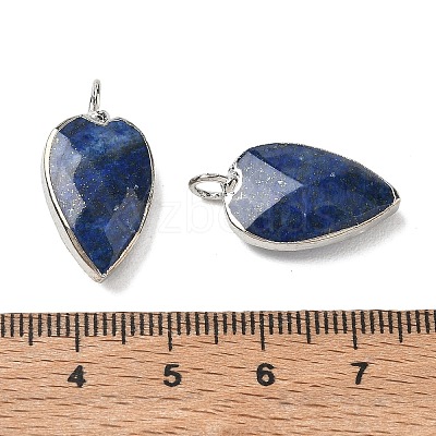 Dyed Natural Lapis Lazuli Pendants G-G012-13P-08-1