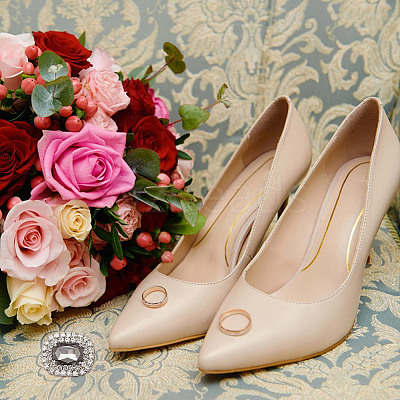 Alloy Rhinestone Shoe Decorations FIND-WH0126-417E-1