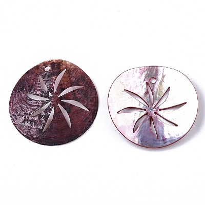 Natural Akoya Shell Pendants SHEL-N026-09E-1