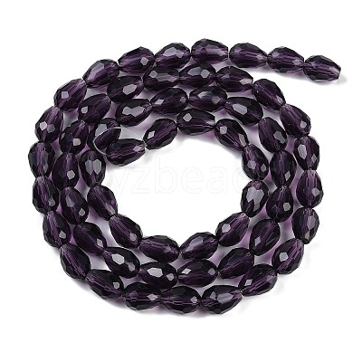 Transparent Glass Beads Strands EGLA-N013-T10mm-D06-1