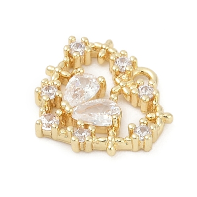 Brass Micro Pave Cubic Zirconia Pendants LS-KK-Z094-01G-01-1