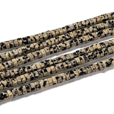 Natural Dalmatian Jasper Beads Strands G-L528-10-1