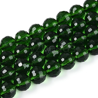 Transparent Glass Bead Strands GLAA-R095-8mm-29-1