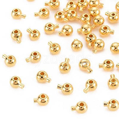 Rack Plating Brass Beads KK-N233-204-1