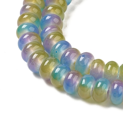 Baking Paint Glass Beads Strands DGLA-C003-01B-1