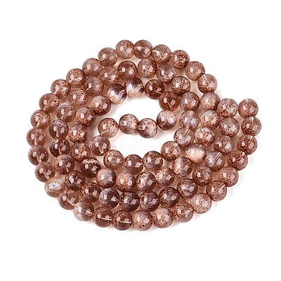 Transparent Half Spray Painted Glass Beads Strands LS-GLAA-Q110-02A-08-1