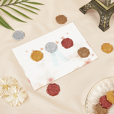 Adhesive Wax Seal Stickers DIY-WH0201-06A-1