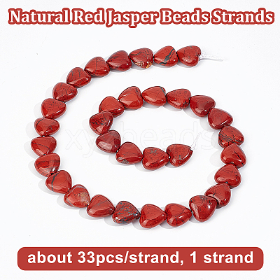 1 Strand Natural Red Jasper Beads Strands G-OC0005-81-1