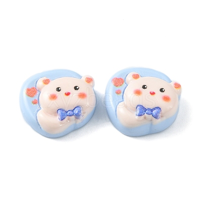 Opaque Cute Cartoon Resin Cabochons CRES-O006-06F-1