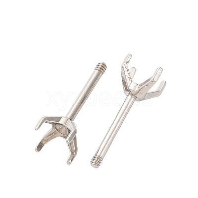 304 Stainless Steel Stud Earring Findings STAS-B091-02A-04P-1