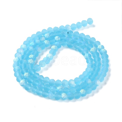 Transparent Glass Beads Strands X1-EGLA-A034-T4mm-MB08-1