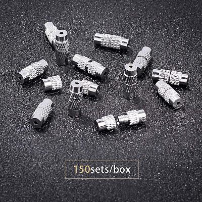 Column Brass Screw Clasps KK-CA0001-05P-1
