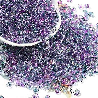6/0 Spray Paint Fringe Glass Seed Beads X1-SEED-H003-11M-1