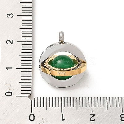 304 Stainless Steel Pendants STAS-L022-245G-1