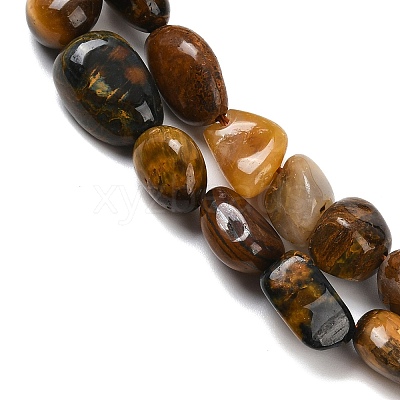 Natural Pietersite Beads Strands G-A286-A01-02-1