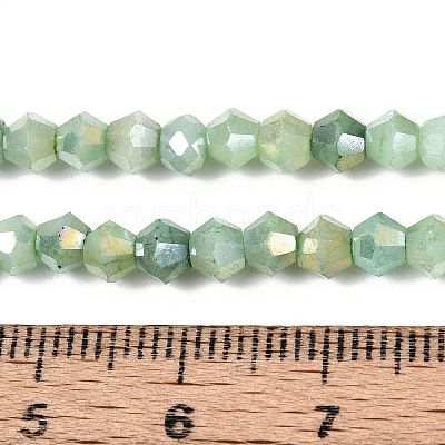 Ombre Effect Dyed Glass Beads Strands LS-GLAA-T025-4mm-09E-1