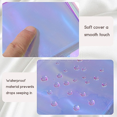 2Pcs PVC Mini Photocard Holder Book AJEW-SP0002-20B-01-1