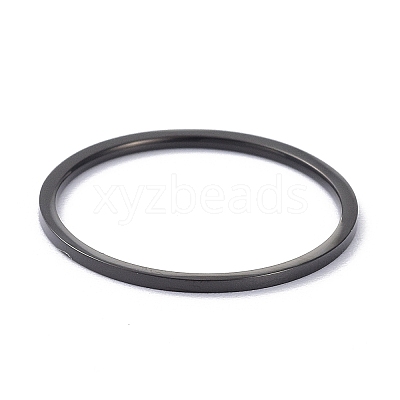 1mm Polished Plain Dome Finger Ring for Girl Women LS-RJEW-C012-02B-EB-1