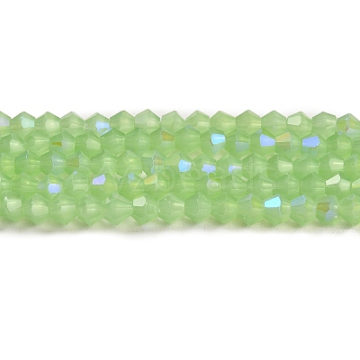 Imitation Jade Electroplate Glass Beads Strands EGLA-A039-J2mm-L01-1