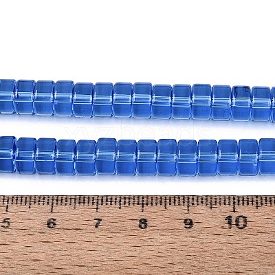 Transparent Glass Beads Strands GLAA-N026-4x8mm-T03-1